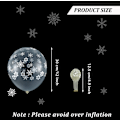 Miniatyrbillede 2 af 5: ##/100 stk. Gennemsigtige Snefnug Balloner Vinter Transparent Snefnug Sen##/