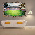 Miniatyrbild 5 av 5: 3D Väggdekal för Vardagsrum, 3D Fotbollsarena Väggdekaler,
