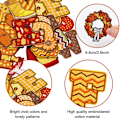 Miniatyrbillede 2 af 6: ##/Bogstavbroderi stoflap, 26 stk., Thanksgiving##/