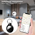 Pikkukuva 3 / 5: 4 kpl mustas/valkoisia suojakoteloita Apple AirTagille - Jäykät