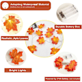 Miniatyrbilde 3 av 5: ##/Lønnestrømslys, 2 pakker 3M 20 LED Høststrømslys Ut##/