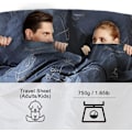 Miniatyrbild 4 av 5: ##/Sovsäcksöverdrag, 230 x 180 CM, Polycotton Dubbel Sovsäck ##/
