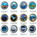 Miniatyrbild 4 av 4: ##/3D Ubåtslucka väggdekal - Havsfisk (Diameter: 29cm),##/