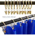 Miniatyrbillede 5 af 5: ##/40 Pak Metal Gardinringe med Klips, Gardinkroge, Dekorative##/
