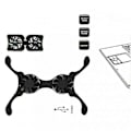 Pikkukuva 4 / 5: Kokoontaitettava USB-jäähdytystuuletin CPU-jäähy Mini Octopus kannettavan tietokoneen jäähdytysalusta Hiljainen jalusta Tuplatuulettimet