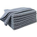 Miniatyrbillede 1 af 5: ##/(Grå 30x30 cm) 8 Ultra Premium Mikrofiber Køkkenhåndklæder - Hånd/Opvask - Honningkamstof##/