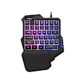 Miniatyrbilde 4 av 6: ##/RGB Bakgrunnsbelyste Taster Mini Bærbar Spilltastatur - Ergonomisk Spillkontroller for PUBG LOL WOW DOTA2 - Stasjonær Datamaskin PC Mac Gamer##/