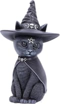 Halloween Mystery Cat Witch Doll - Hatt Svart 10cm