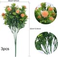 3 Stykker Kunstige Blomster Dekoration Kunstig Plante Udendørs Indendørs
