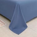 Miniatyrbillede 4 af 6: ##/Enkel dobbelt sengetøj i ensfarvet, børstet stof, 230x250cm##/