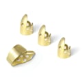 Miniatyrbild 5 av 5: 3 Fingerplockar + 1 Tummplock - Metall/Guld - Justerbara