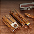 Miniatyrbillede 5 af 5: Cigar etui saks sæt (Brun)