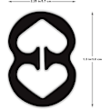 Miniatyrbillede 1 af 4: 8 ord Mønster Butterfly sæt 4 clips bh stropper clips Racing ryg