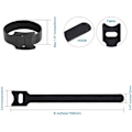 Miniatyrbilde 5 av 6: ##/100 stk Kabelbinder Gjenbrukbare - Kabelstropper Multifunksjonelle Tie Wraps Festestropper Brukt##/