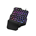 Miniatyrbilde 1 av 6: ##/RGB Bakgrunnsbelyste Taster Mini Bærbar Spilltastatur - Ergonomisk Spillkontroller for PUBG LOL WOW DOTA2 - Stasjonær Datamaskin PC Mac Gamer##/