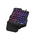 RGB-bakgrundsbelyst Mini Bärbart Gamingtangentbord - Ergonomisk Spelkontroll för PUBG LOL WOW DOTA2 - Stationär Dator PC Mac Gamer