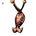 Boho Dam Elefant Delfin Fisk Djur Löv Hänge Pärlstav Trä Långt Halsband 3