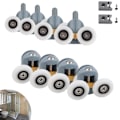 Miniatyrbilde 1 av 5: ##/8 stk justerbare ruller Dobbeltrulle Svingbar rulle/løpere/talje##/