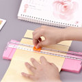 Miniatyrbild 2 av 5: ##/Mini A4-papperskärare, blå, med säkerhet, för standardpappersklippning,##/