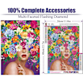 Miniatyrbillede 2 af 5: ##/DIY diamantmaleri, diamantkunstmaleri blomst skønhedssæt##/