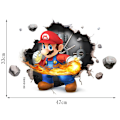 Miniatyrbild 2 av 5: Dekoration 33 × 47cm 3D trasig vägg Mario barnrumsväggdekor