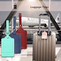 Miniatyrbillede 2 af 5: ##/Stykke Kuffert Mærke  Kuffert Bagage Mærke  Flyrejse  PU Læder  Holdbar  Æstetisk  Identifikationshjælp  Privatlivsbeskyttelse##/