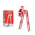 Miniatyrbild 1 av 5: ##/Elektrisk tomte leksak, röd dubbelstege, julklapp##/