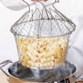 Miniatyrbillede 3 af 3: Foldbar salatkurv med stivere - Rustfrit stål - Nem at bruge