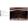 Miniatyrbild 5 av 6: ##/（4-pack）Damer PU-läder Handväska Topphandtag Väska Messenger Väska##/