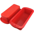 Miniatyrbillede 2 af 5: Silikone Kageform, 2 stk Rektangulære Kageforme, Non-Stick Silico