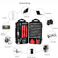 Miniatyrbild 5 av 6: ##/Magnetisk precisionsskruvmejselset med bitsats 115 delar Reparation##/
