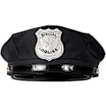 Miniatyrbillede 5 af 5: /#/Politihat Cop Karnevalhatte 1 sort politihat sjov SWAT/#/