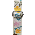 Miniatyrbilde 1 av 5: Justerbar erstatningsbred skulderstropp (beige + gul) 3,8 cm for