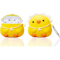 Miniatyrbild 1 av 5: ##/(Liten Gul Kyckling) för Airpods 1/2 Mjuk Silikonfodral, 3D Cu##/