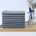 Miniatyrbillede 5 af 5: ##/(Grå 30x30 cm) 8 Ultra Premium Mikrofiber Køkkenhåndklæder - Hånd/Opvask - Honningkamstof##/
