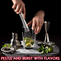 Miniatyrbillede 4 af 5: 10 Tommer Cocktail Muddler og Blandeske i Rustfrit Stål - Hjemme B