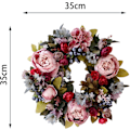 Miniatyrbild 1 av 5: Dörrkrans, Konstgjorda Blommor Pionkrans - Fyra Säsonger Fram