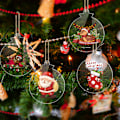 Miniatyrbillede 5 af 5: ##/30 stykker juleplader - runde, dekorationer til ophængning##/