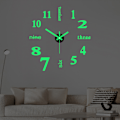 Miniatyrbillede 1 af 4: ##/Væg ur DIY 3D vægur moderne design akryl (lydløs) lysende ur##/