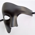 Pikkukuva 3 / 5: (musta) Vintage Masquerade Mask Phantom of the Opera Yksi Silmä Hal