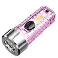 Miniatyrbillede 2 af 5: Pink Lille Mini Kraftful Nøglering LED Lommelygte Type-C Mu