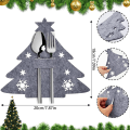 Miniatyrbild 1 av 5: Grå Julgran - Set med 12 Julbestickshållare, Chris