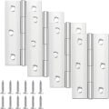 Miniatyrbilde 1 av 5: 4 stk Dørhengsler 68mm × 39mm, Hengsler i Rustfritt Stål for Tre,