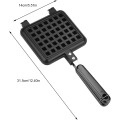 Miniatyrbillede 1 af 5: Vaffelform, Aluminiumlegerings Non-Stick Vaffelbageform, Kan Bruges