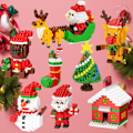 Miniatyrbillede 5 af 5: /#/Jule byggeklodser, 236Pcs Julemand og hjort/#/