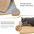 Miniatyrbilde 4 av 5: Katt-ripesmatte, Sisal Katt Rektangel Matte Sklisikker Praktisk
