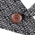 Miniatyrbilde 4 av 4: ##/Trekantet skjerf - svart og hvitt, elegant og varmt trykt skjerf##/