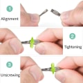 Miniatyrbilde 4 av 5: 6 Tommers Wire Nøkkelring Kabel Stor Rustfritt Stål Nøkkelring Sløyfe H