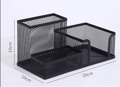 Miniatyrbillede 5 af 5: Skrivebordsarrangør Penne Visitkort Holder Notesblok Metal Mesh Sort