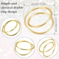 Miniatyrbillede 1 af 5: 12 stk. (Guld) Guld Servietringe Metal Spiral Servietringe Buck